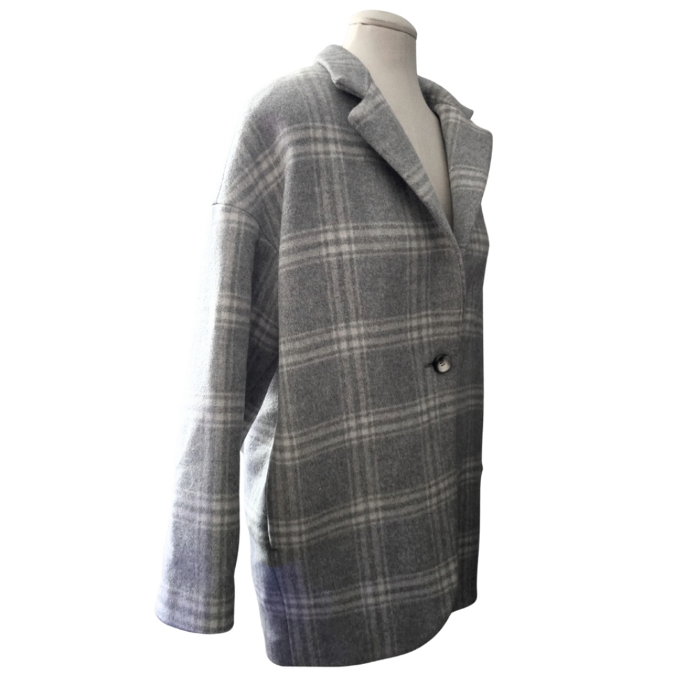 AG Adriano Goldschmied Wool Made In Italy Plaid Jacket Blazer Medium NWOT - Picture 7 of 12